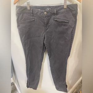 Loft Ankle Pants with zipper ankle